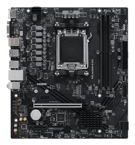 MSI PRO A620AM-B EVO bundkort - AM5, micro-ATX - visning 1