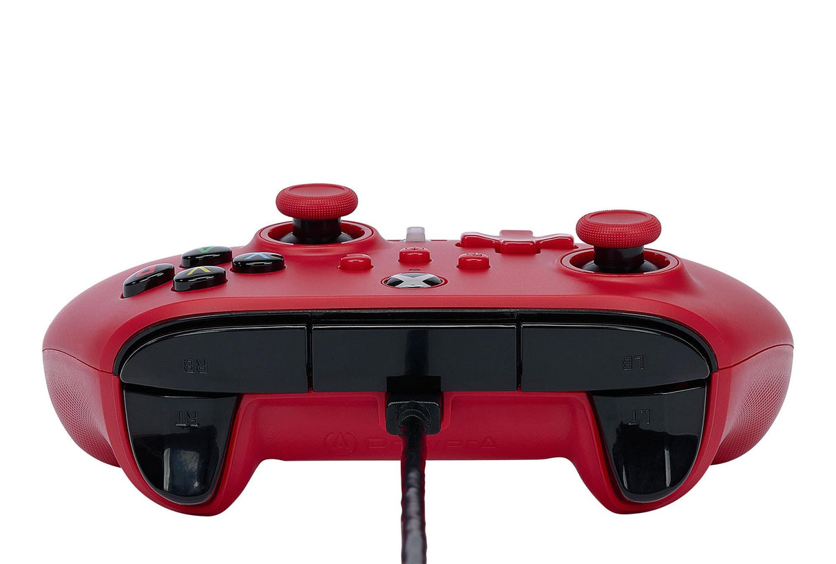 PowerA Enhanced Cabled Controller - Xbox Series X/S - Artisan Red