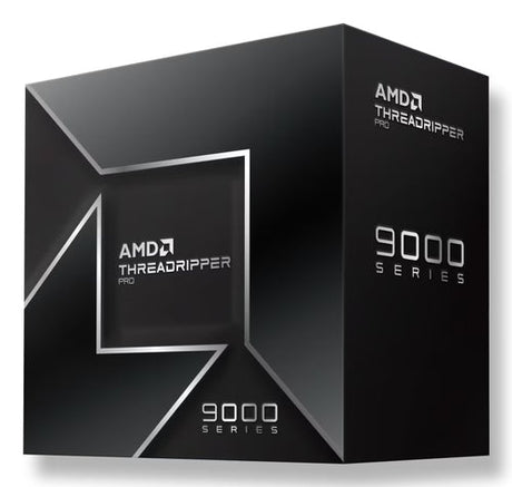 AMD Ryzen Threadripper PRO 9985WX – 64 kerner – Boxed uden køler – æskens forside set skråt