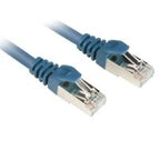 Blåt Sharkoon Cat.6 S/FTP patchkabel med RJ45-hanstik