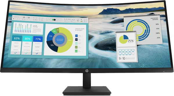 HP P34hc G4 34 3440 x 1440 (UltraWide) HDMI DisplayPort USB-C 60Hz  Dockingskærm