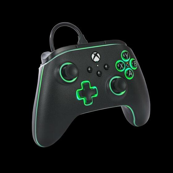PowerA Advantage Cabled Controller - Xbox Series X/S - Med Lumectra - Svart