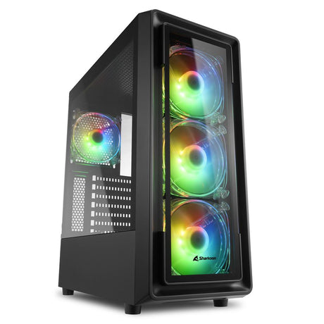 Sharkoon TK4 RGB, tower case (black, tempered glass) Sharkoon