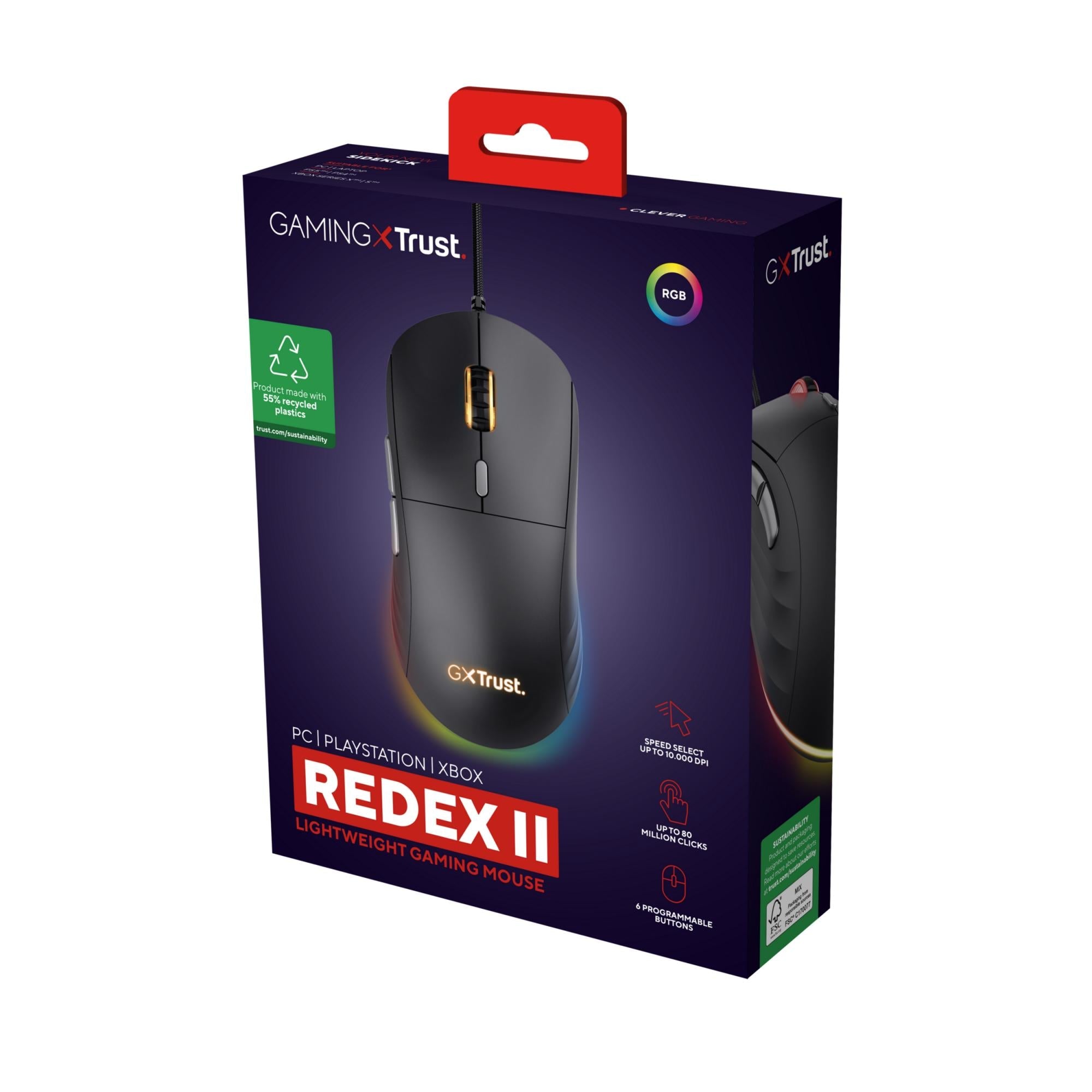 TRUST GXT925 REDEX II LÄTTVIKTSMUS