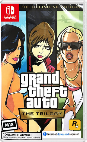 Grand Theft Auto: The Trilogy (The Definitive Edition) (Import) – Nintendo Switch-emballage