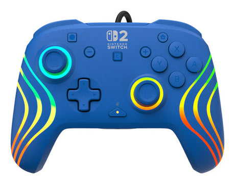 Turtle Beach Afterglow Wave Wired – Switch-controller, blå – Front og knapper