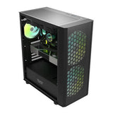 Darkflash DK360 Datorfodral + 4 ARGB-fläktar (svart)