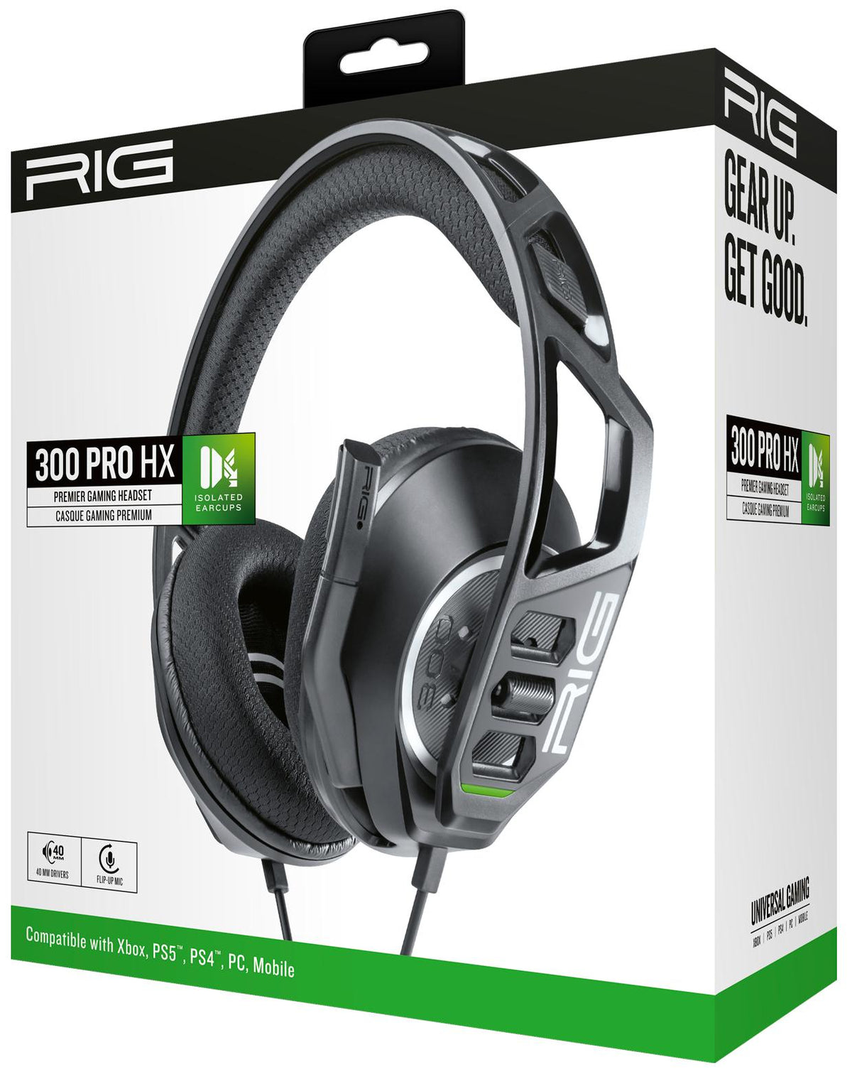 Nacon - Rig Headphones 300 Pro HX - Black Nacon