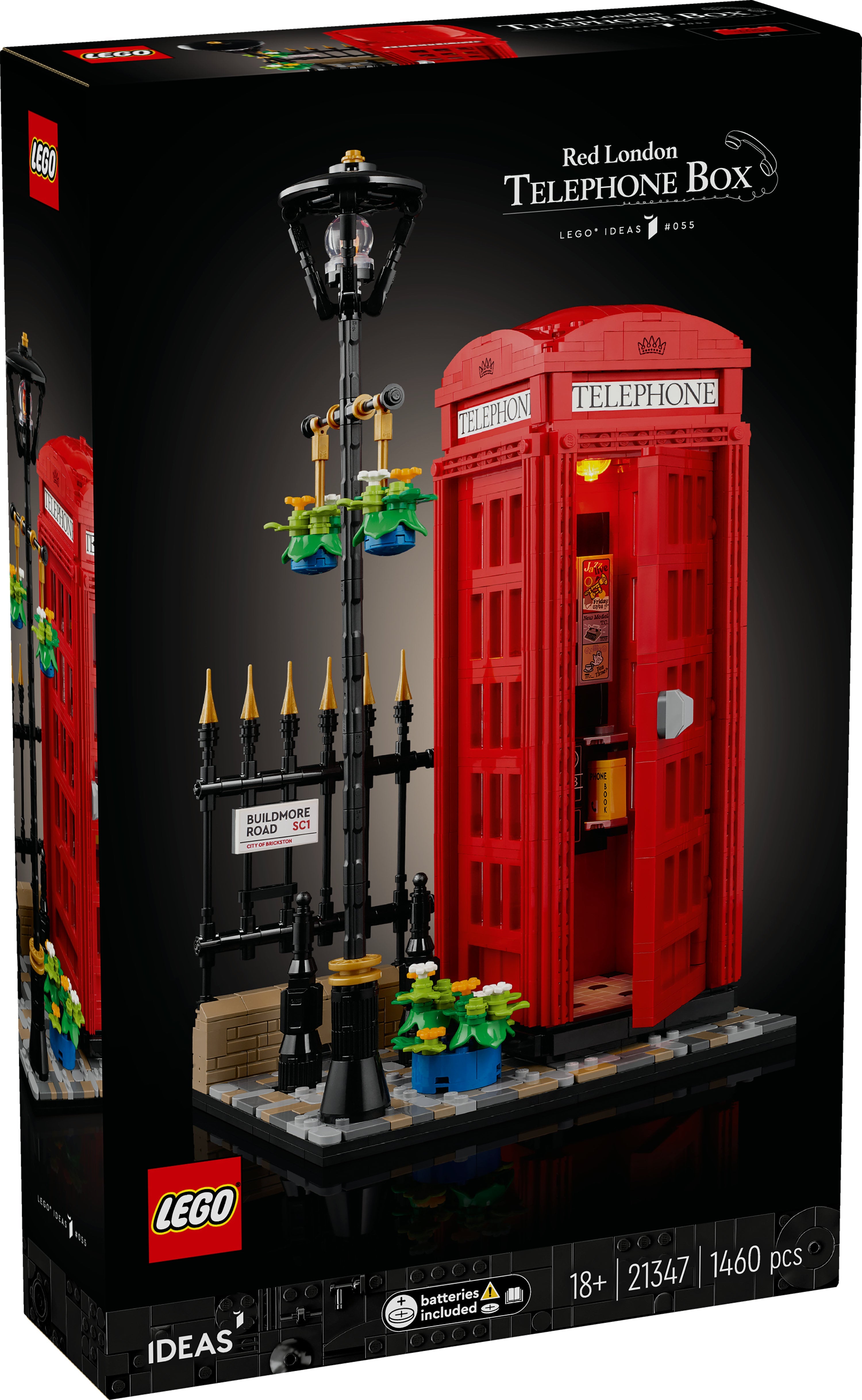 LEGO Ideas Röd London Telefonlåda 21347