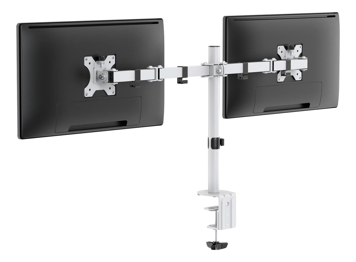 Deltaco - Dual Monitor Monitor Arm - 13&quot;-32&quot; Monitors - Vit