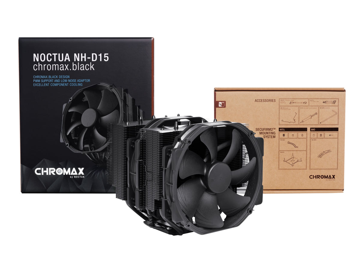 Noctua NH-D15 Processorkylare 1-pack Svart 140 mm