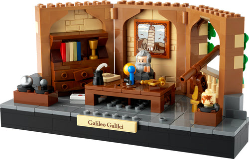 LEGO Ideas 40595 – bygget forskningsrum med Galileo Galilei-minifigur