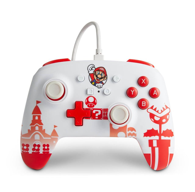 PowerA Enhanced Wired – Mario rød/hvid – Nintendo Switch – produktbillede 1
