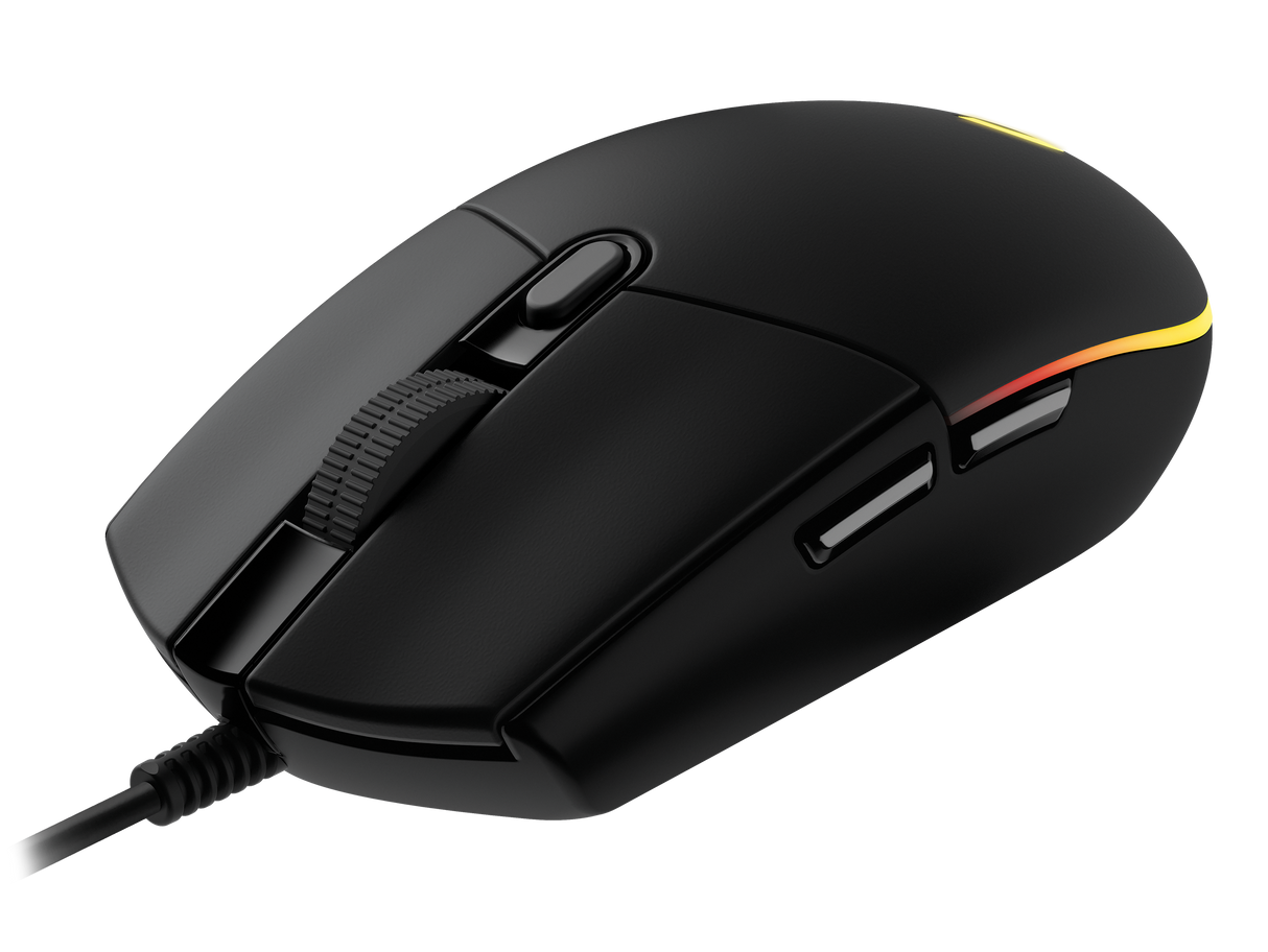 Logitech - G203 LIGHTSYNC Gaming Mus Svart