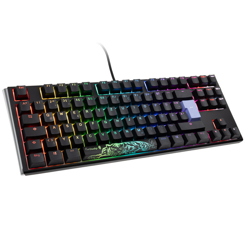Ducky One 3 - Classic Black / White Nordic - TKL - Cherry Blue