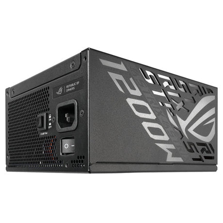 ASUS ROG Strix 1200P Gaming E – 1200 W Platinum PSU – netstik og side