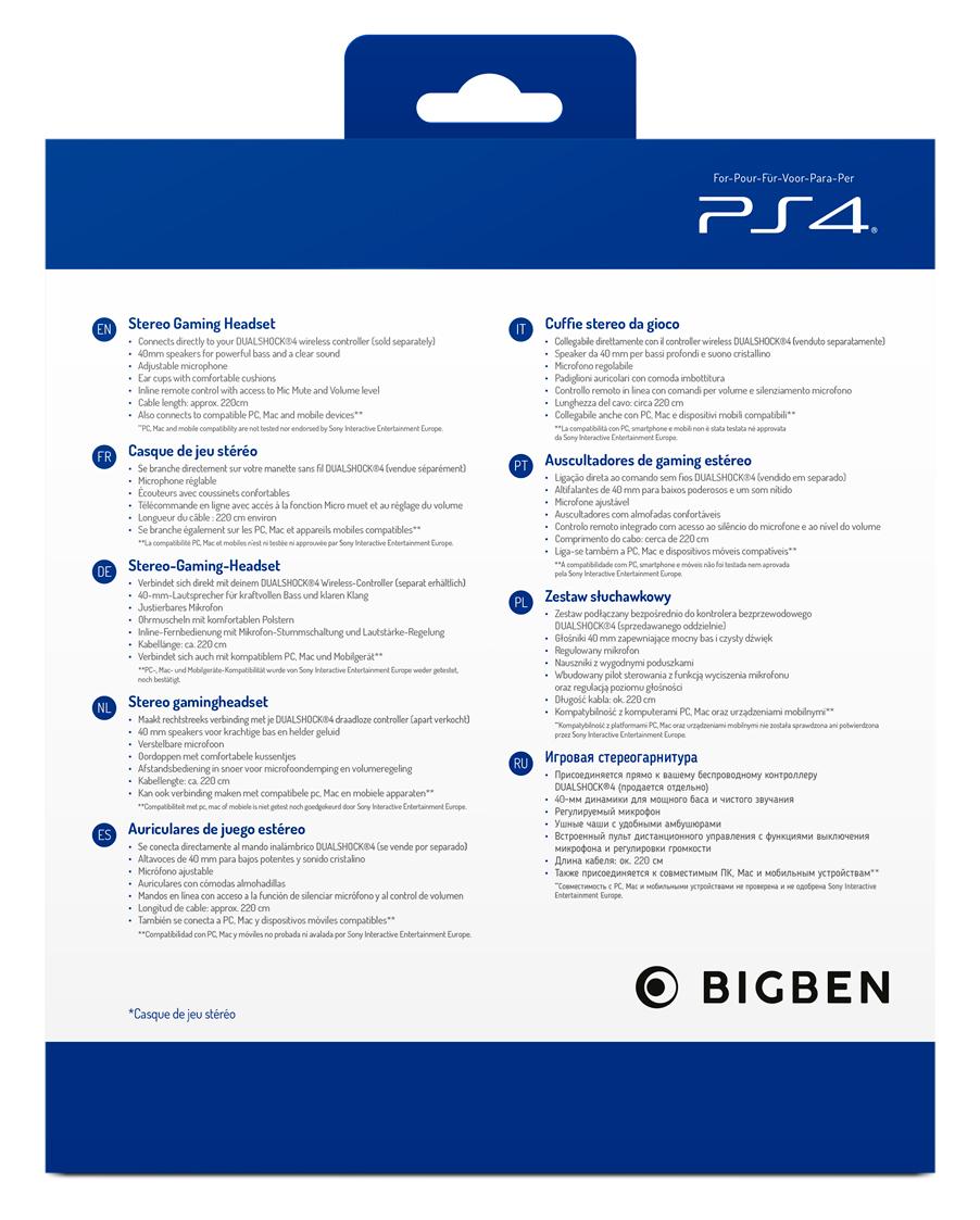 Nacon PS4 Gaming Headset V3 - Grön - Headset - Sony