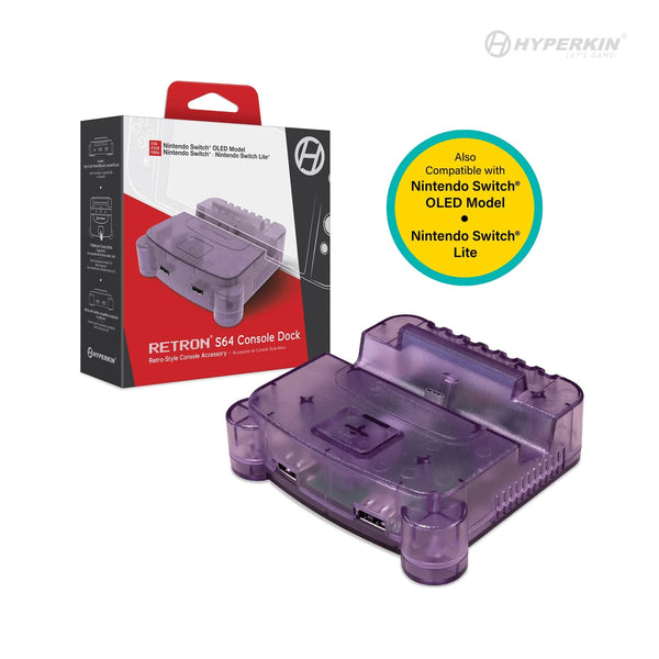 Hyperkin RetroN S64 dock til Nintendo Switch – lilla