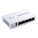 Kompakt ASUS EBG15-router set skråt forfra