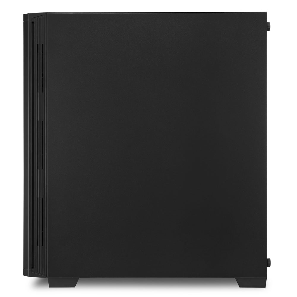 Sharkoon RGB LIT 100 Tower Case (Black, Front and Side Panel of Tempered Glass)