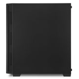 Sharkoon RGB LIT 100 Tower Case (Black, Front and Side Panel of Tempered Glass)