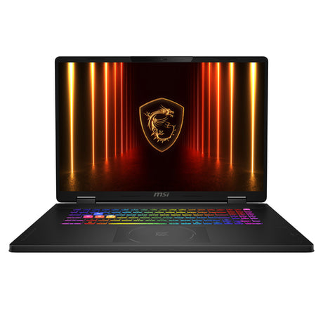 MSI Crosshair A18 HX A8WFKG-044FR – skærm og tastatur set forfra