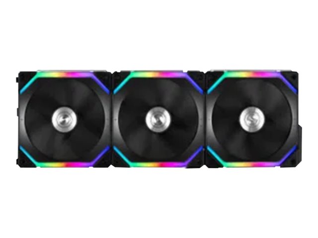 Lian Li UNI FAN SL120 RGB PWM-Fläktar - 3-pack - Svart - 120 mm