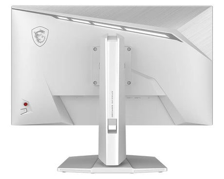 MSI MAG 274QRFWDE E20 – 27″ WQHD-gamingskærm, hvid – bagside med stativ