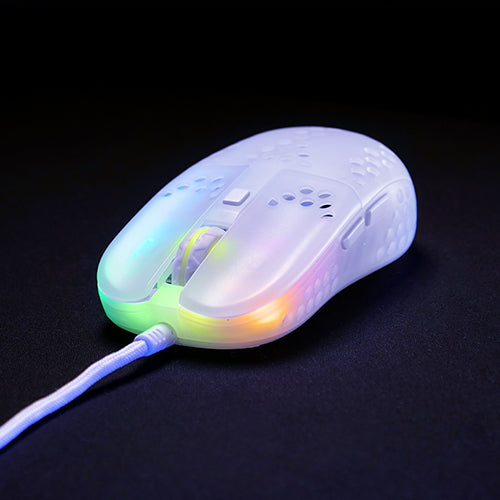 Xtrfy MZ1 RGB Rail Gaming Mus, Vit Transparent