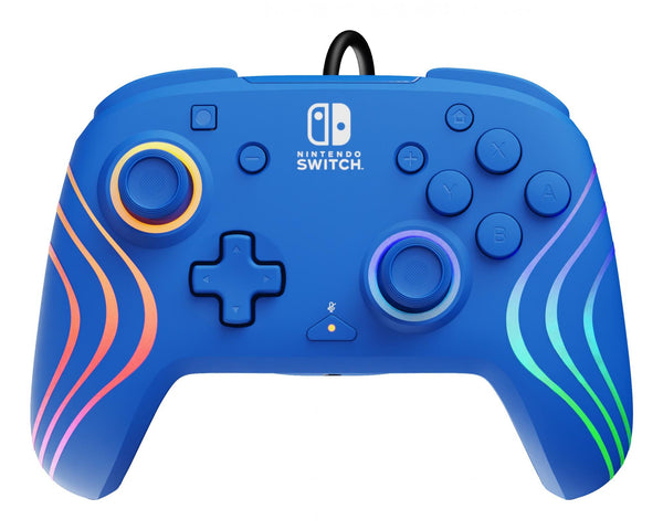 PDP Afterglow Wave kablet controller blå til Switch