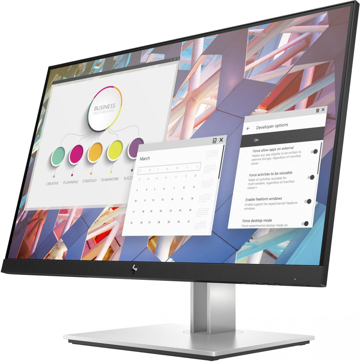 HP E24 G4 23.8 1920 X 1080 VGA (HD-15) HDMI DisplayPort 60Hz Pivot-skärm (utan Stativ)