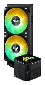 ASUS TUF Gaming LC III 240 ARGB – radiator vist lodret sammen med pumpe