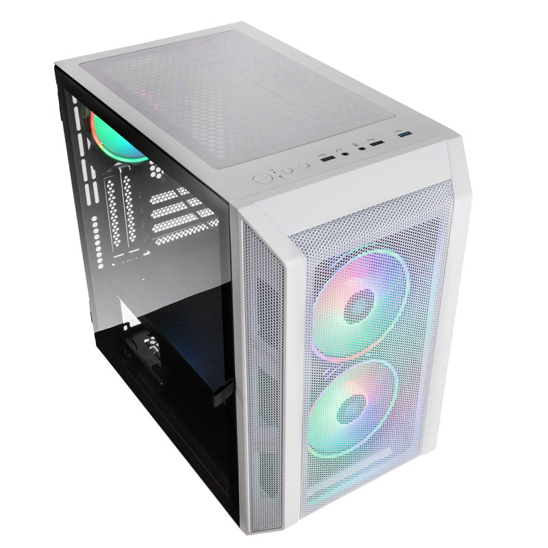 Kolink Citadel Mesh RGB Micro-ATX Case - White