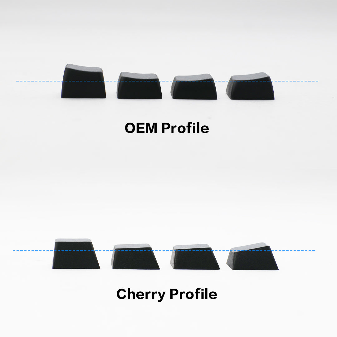 Ducky Blank - 132 Keycap Set - MDA Profile - PBT - Vit
