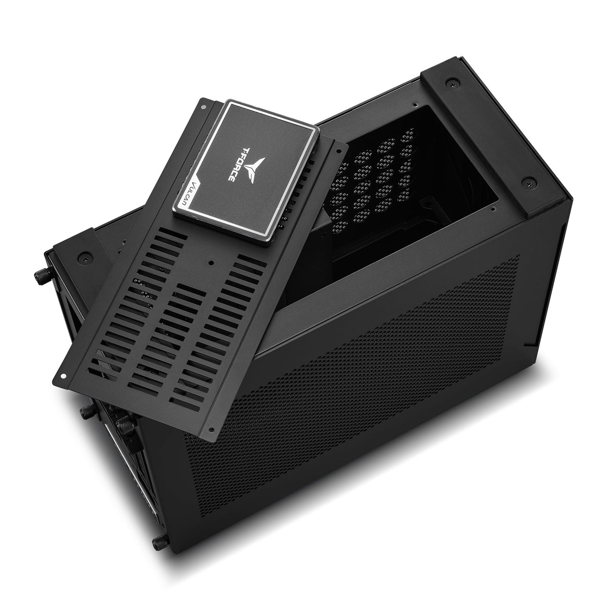 Lian Li A4-H2O X4, MINI-ITX, Svart, Inkluderar PCIE4.0 Riser Card-kabel