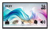 MSI PRO MP165DE E6 – skærm – Sort