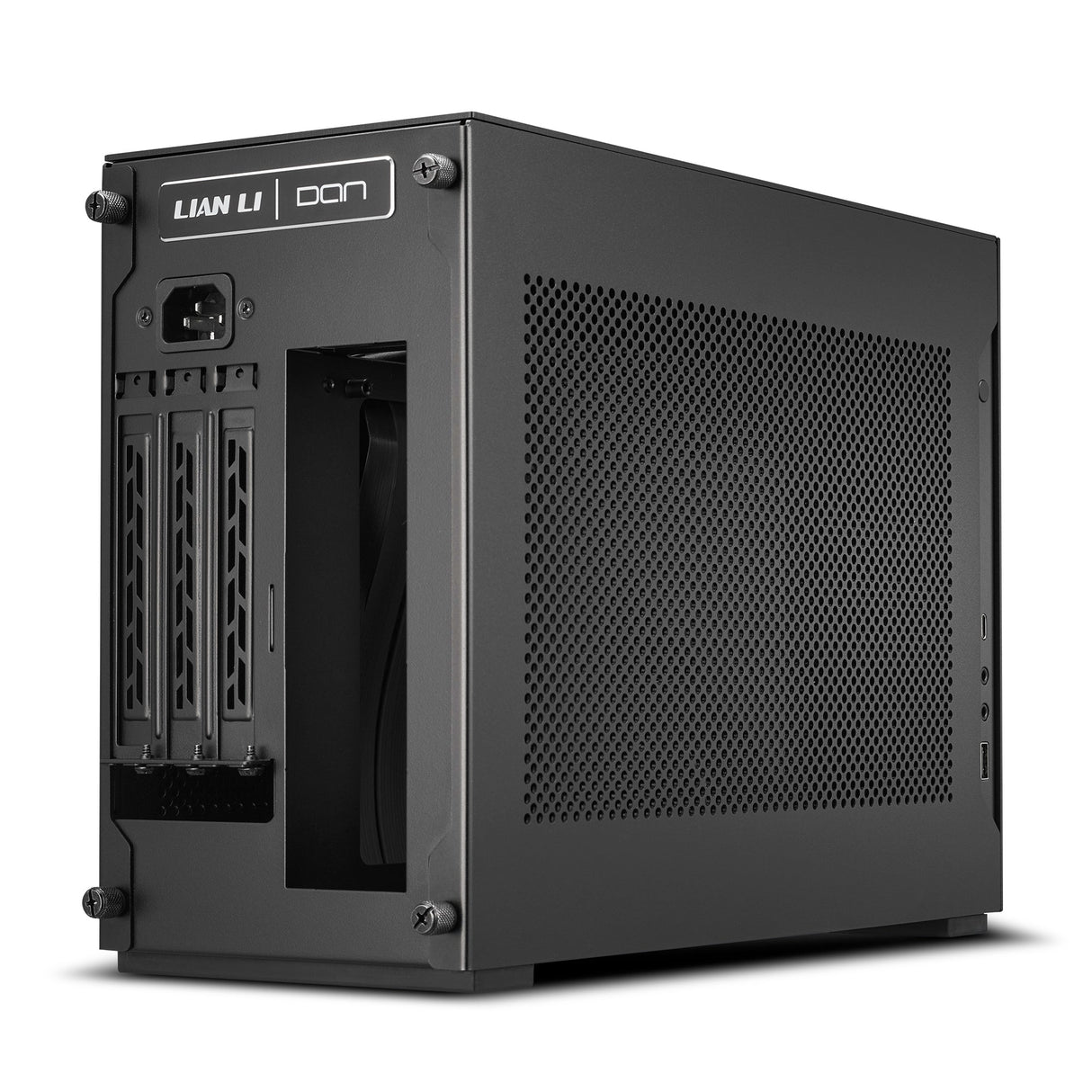 Lian Li A4-H2O X4, MINI-ITX, Svart, Inkluderar PCIE4.0 Riser Card-kabel
