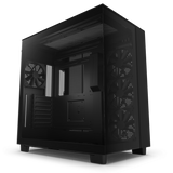 NZXT H9 Flow Black Dual Chamber Mid Tower Case