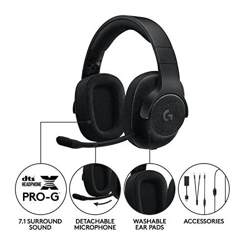 Logitech - G433 7.1 Surround Gaming Headset Svart
