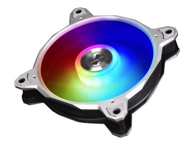 Lian Li RGB PWM BR 120 mm DIGITAL fläkt med fjärrkontroll, fläktkontroll - 3-pack - Silver ram
