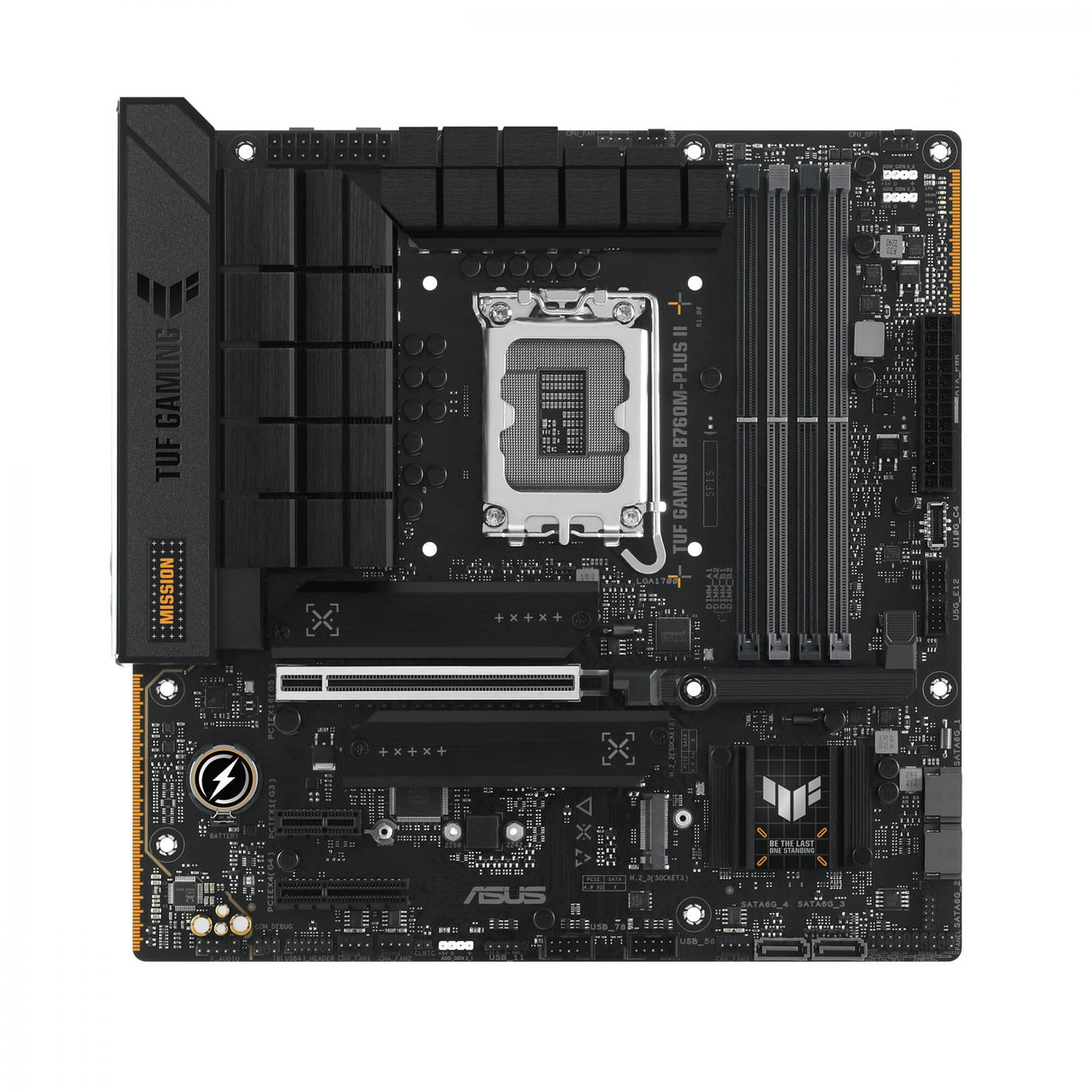 ASUS TUF GAMING B760M-PLUS II (mATX, B760, LGA 1700, DDR5)