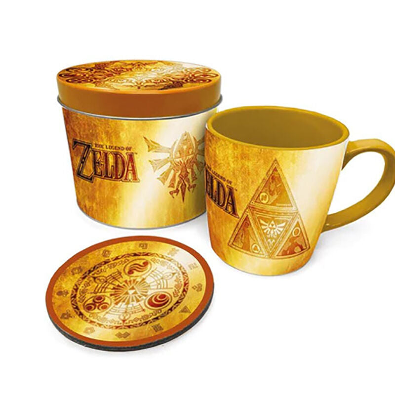 Golden Triforce Cup &amp; Coaster Presentset