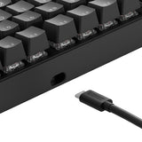 USB-C-tilslutningen på siden af Glorious GMMK Eternal