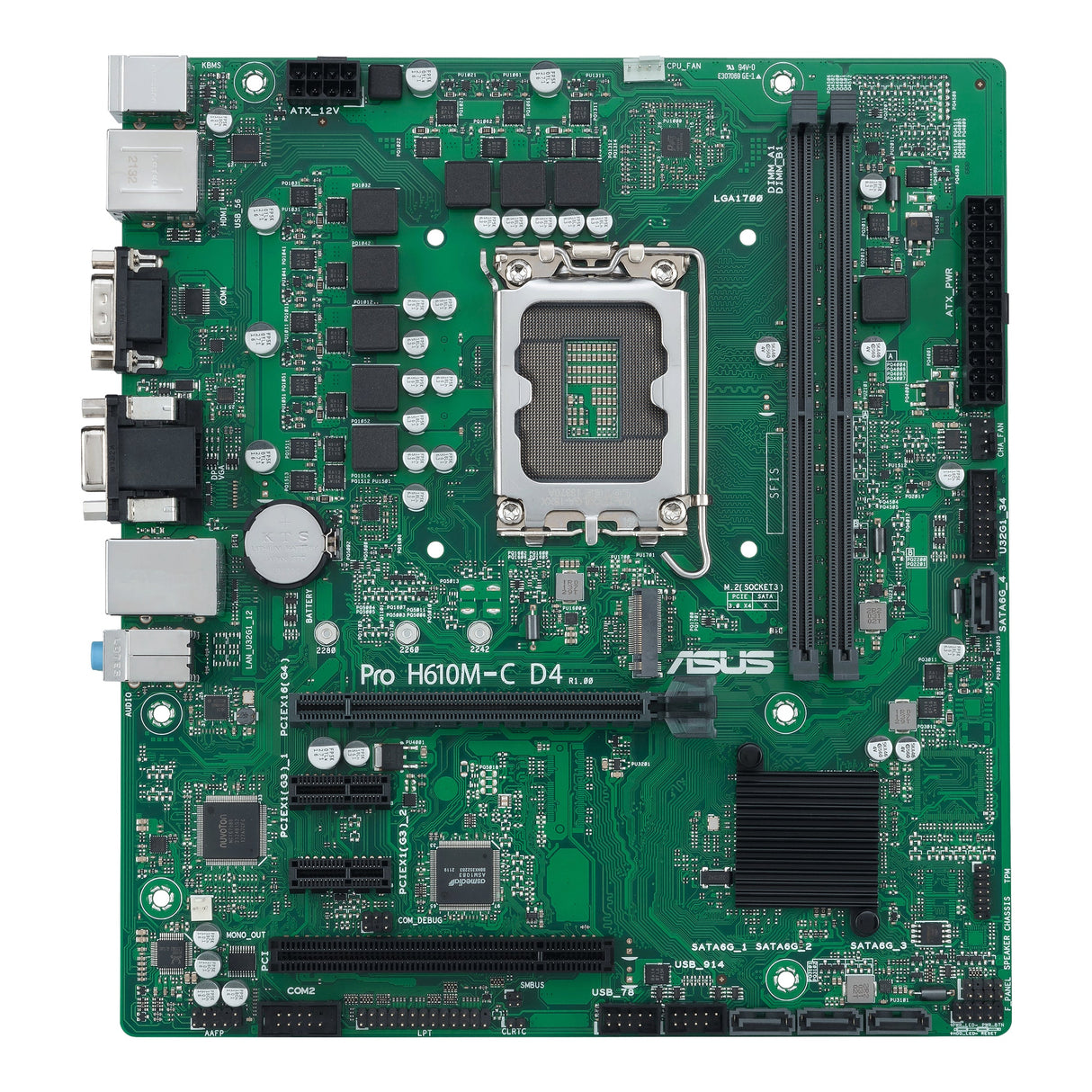 ASUS PRO H610M-C D4-CSM (mATX, H610, LGA 1700, DDR4)