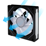 Lian li UNI FAN SL INF Fläkt Svart - 120mm infinity RGB, PWM