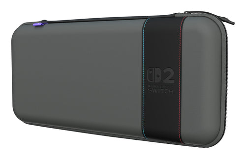 Turtle Beach PlayTrek 2-in-1 – Switch 2-rejsetaske – Sort – aftageligt etui skråt forfra