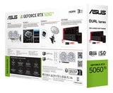 ASUS Dual -RTX5060TI-O8G-WHITE – emballage (vinkel 2)