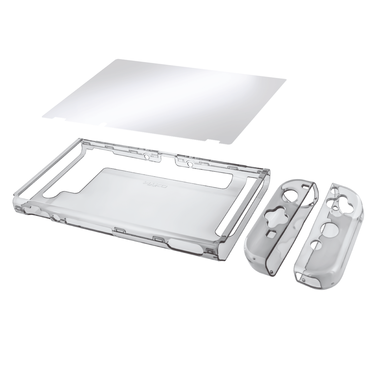 Nyko Thin Case – transparent cover til Nintendo Switch – coversæt og skærmbeskyttelse