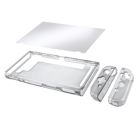 Nyko Thin Case – transparent cover til Nintendo Switch – coversæt og skærmbeskyttelse
