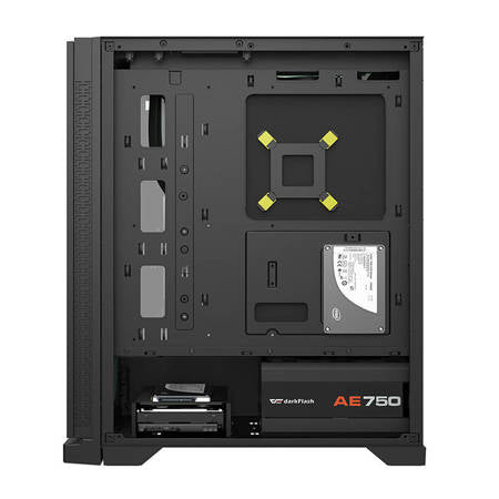Darkflash DK361 Datorfodral + 4 Fläktar (svart)
